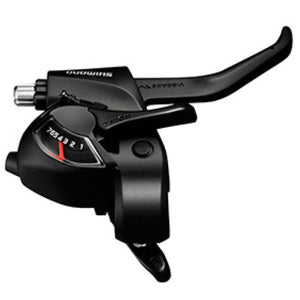 Shimano versteller (links) met remhendel 3 speed tourney st-ef41 - zwart