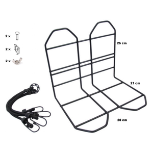 bagagerekje 28 cm staal zwart