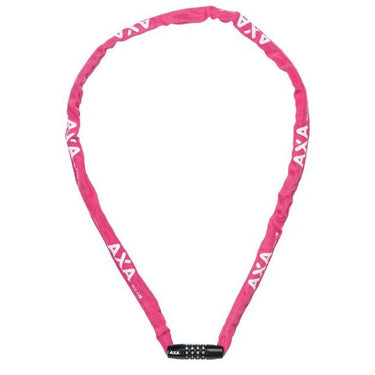 Axa kettingslot rigid rcc code 120x3,5 met polyester hoes - roze