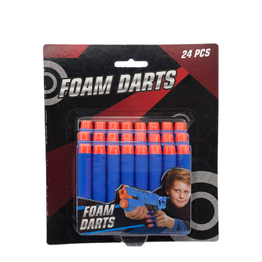 Dart gun darts blauw refill 24 stuks