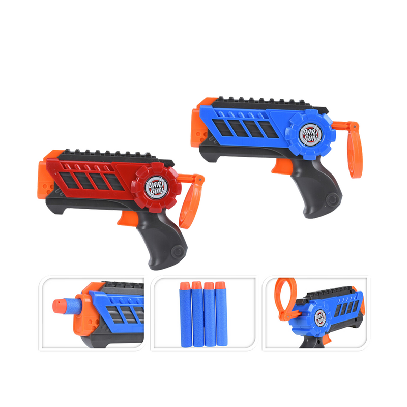 Laden Sie das Bild in Galerie -Viewer, Dart gun set met 8 darts 13cm
