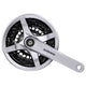 Shimano crankstel 6 7 8 speed tourney fc-ty501 met 170mm crankarm 42 x 34 x 24t met kettingscherm - zilver
