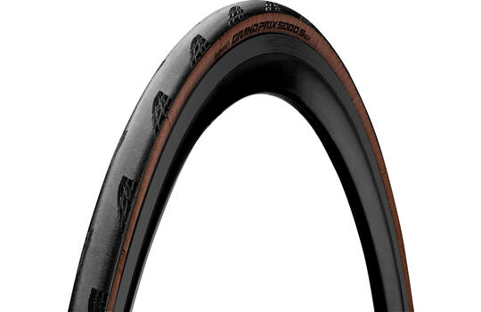 Chargez l'image dans la visionneuse de la galerie, Continental Grand Prix raceband 700x25C, zwart bruin, tubeless, 25-622 ETRTO
