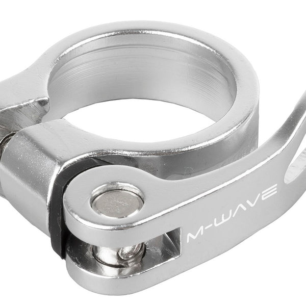 M-wave zadelpenklem met snelspanner 34.9 zilver op kaart