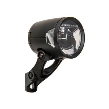 Koplamp Herrmans H-Black MR8 dynamo - aan uit functie -met houder - 180 lumen