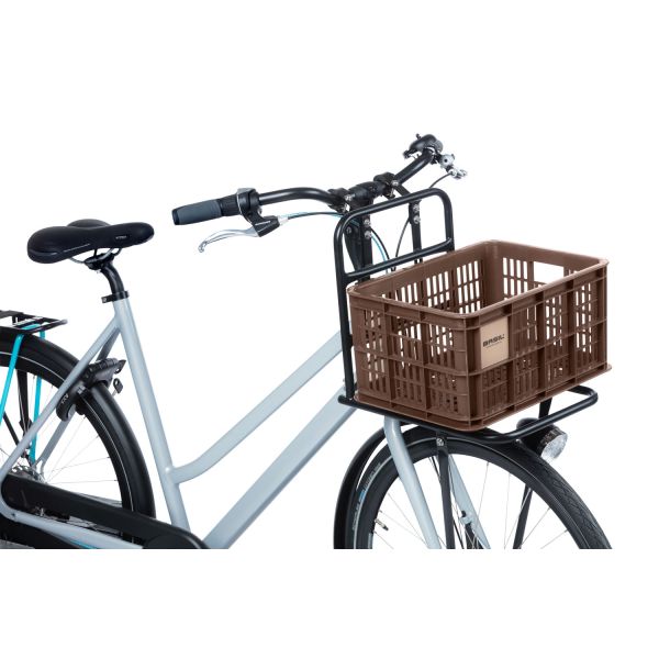 Load image into Gallery viewer, Basil fietskrat S - klein - 17.5 liter - bruin

