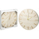Home styling klok mdf marmer look ã˜30cm