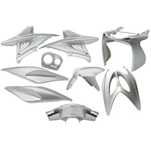 Edge plaatset 9-delig voor yamaha aerox tot bouwjaar 2014 - zilver metallic