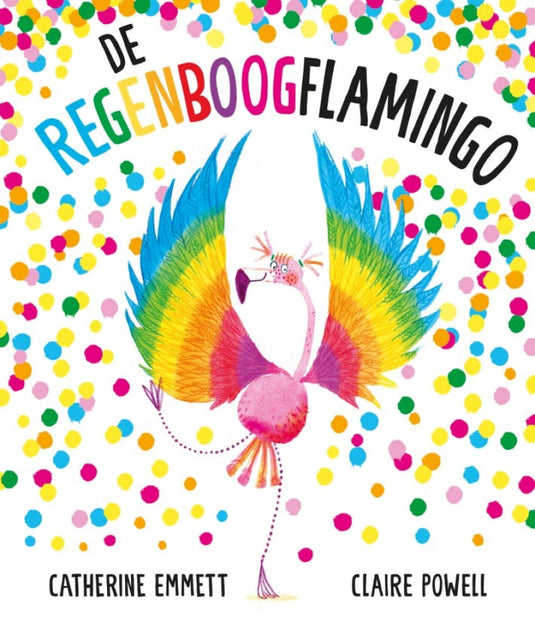 De fontein de regenboogflamingo