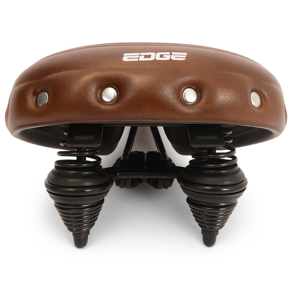 Load image into Gallery viewer, Edge fietszadel urban xl wave - bruin
