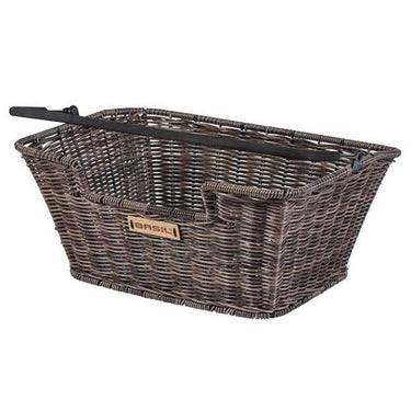 Basil Capri Rattan Look - fietsmand -  achterop - bruin