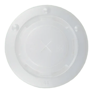 Deksel milkshakebeker plat met kruis 90mm plastic (50 stuks)