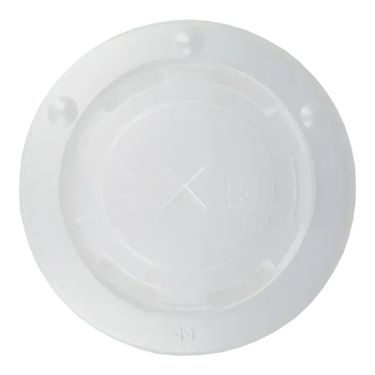 Deksel milkshakebeker plat met kruis 90mm plastic (50 stuks)