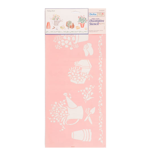 Delta • stencil potting shed