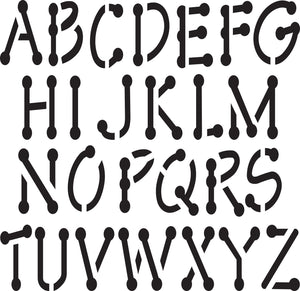 Delta • stencil mania x1 alphabet 9cm.