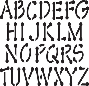 Delta • stencil mania x1 alphabet 9cm.