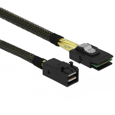 Delock mini sas hd sff-8643 > mini sas sff-8087, 0,5m kabel (zwart, 83388)