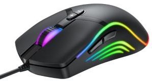 Enzo denver optische gaming muis bedraad usb rgb licht zwart - 9510055