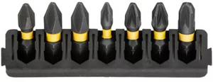 Dewalt accessoires bitset | houder + impact torsion | 25 mm | pbitset | h1 x1, pbitset | h2 x2, pz1 x1, pz2 x2, pz3 x1 - dt70809-qz