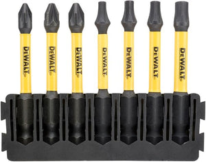 Dewalt accessoires bitset | houder + impact torsion | 57 mm | pz1 x1, pz2 x2, t15 x1, t20 x1, t57 x1, t30 x1 - dt70823-qz