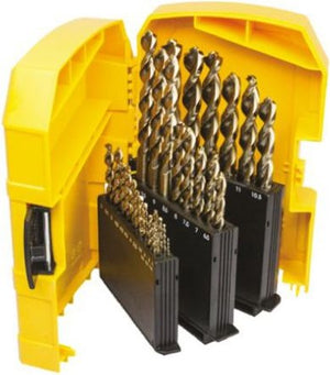 Dewalt dt4957 29-delige hss e cobalt metaalboren set in cassette