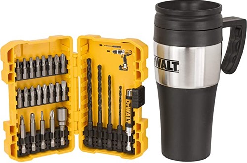 Load image into Gallery viewer, Dewalt accessoires dt70707-qz | 25-delig bitset in tough case cassette | met thermische mok - dt70707-qz
