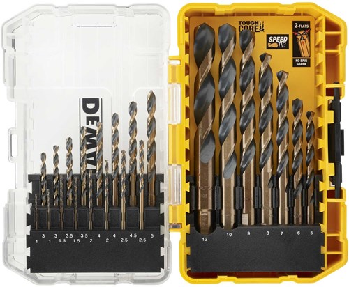 Dewalt accessoires dt70729-qz | 23-delig hss-g metaalboorset | in toughcase - dt70729-qz