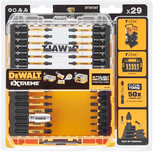 Load image into Gallery viewer, Dewalt accessoires dt70734t-qz | 29-delig flextorq schroevendraaier bitset - dt70734t-qz
