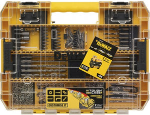 Dewalt accessoires dt70763-qz | 85-delige set, speedboren, metaalboren, sds+ beton, bits torx, tough case - dt70763-qz