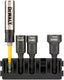 Dewalt accessoires houder + impact magnetische zeskantdoppen (reinigbaar) | 5 stuks | 8 mm, 10 mm, 13 mm + flextorq schroefgeleider - dt70827-qz