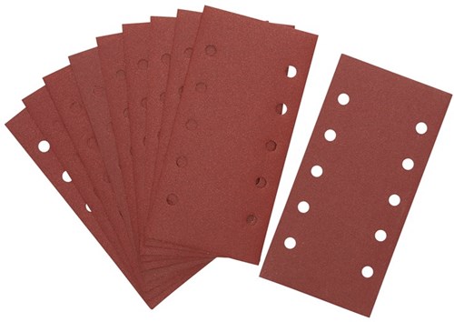 Dewalt accessoires schuurpapier 1 2, 115x228mm, velcro, 10 gaten, k80 - dt8551-qz