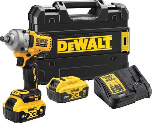 Load image into Gallery viewer, Dewalt dcf891p2t | 18v xr | accu slagsmoersleutel | 1 2 | 2 x 5.0ah accu + lader | in t-stak dcf891p2t-qw

