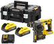 Dewalt dch273h2t-qw accu boorhamer sds-plus 18v xr - inclusief 2x 5.0ah powerstack accu's - 2,1 joule - koolborstelloos - in tstak koffer - 5054905301131