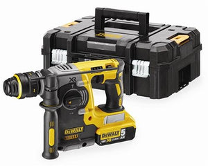 Dewalt dch273p2t-qw | xr brushless sds-plus accu combihamer 18v 24mm in tstak (2x 5.0ah accu + lader) - dch273p2t-qw