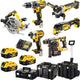 Dewalt dck685p3t | combiset | dcd796 + dcf887 + dch273 + dcg405 + dcs570 + dcs356 | 18v | 3x 5.0ah li-ion | in tstak - dck685p3t-qw