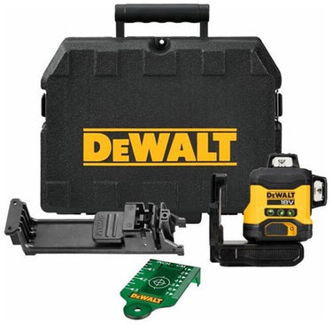 Dewalt dcle34031n-xj zelfnivellerende kruislijnlaser | 3x360° | groene straal | 18 volt | excl. accu's en lader - dcle34031n-xj