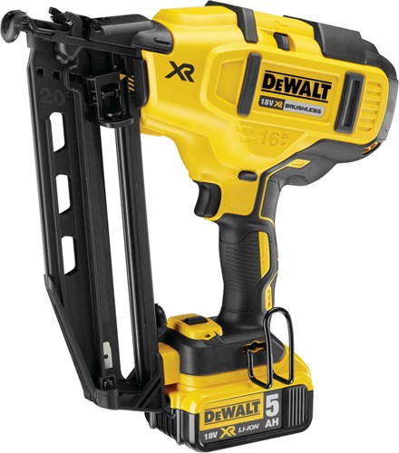 Dewalt dcn660p2 18v afwerktacker 16ga 2x5.0ah in koffer - dcn660p2-qw