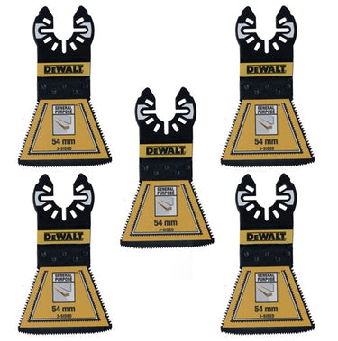Dewalt accessoires dewalt dt20775 - multitool zaagbladen 3-zijdige zaagsnede | 5 stuks - dt20775-qz