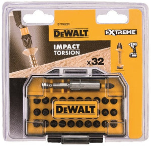 Dewalt dt70523t ts - 32-delige impact torsion schroefbitset - in cassette