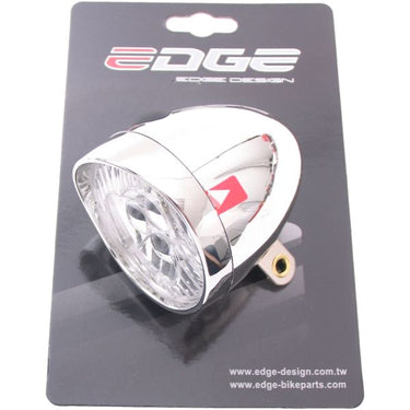 Edge koplamp retro 3 led aan uit - incl. batterijen - chroom