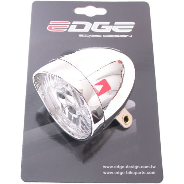 Load image into Gallery viewer, Edge koplamp retro 3 led aan uit - incl. batterijen - chroom
