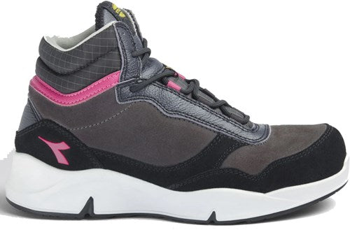 Diadora werkschoen athena mid 179901 s3l | nine iron raspberry (d0458) | maat 38 - 8053607443567