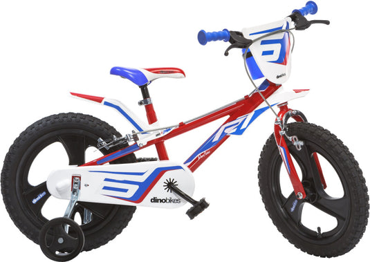 Dino r1 16 inch 27 cm jongens knijprem rood