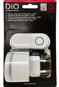 Di-o dio draadloze deurbel set plug-in design mini 150m - 6960404