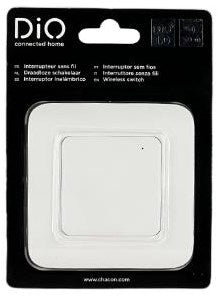 Di-o dio draadloze wand schakelaar enkel wit - 6960114