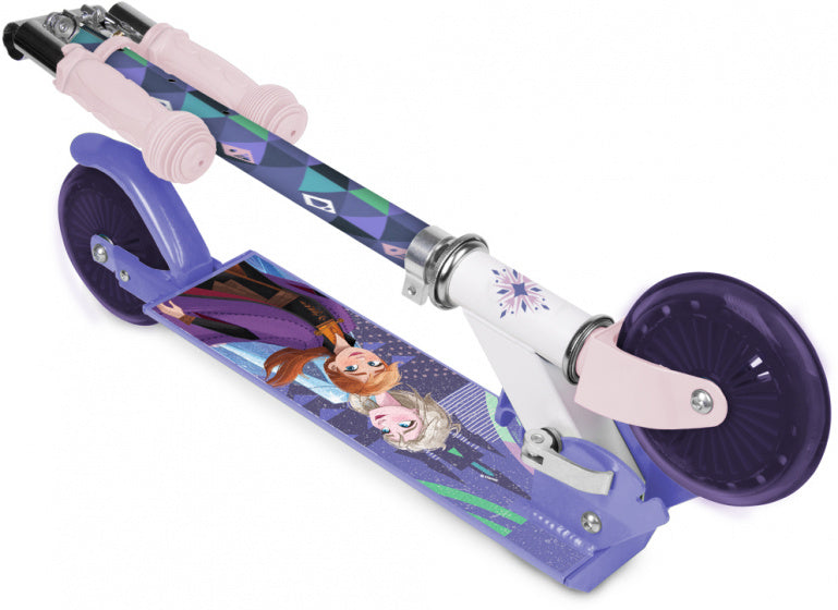Load image into Gallery viewer, Disney Frozen 2 2-wiel kinderstep meisjes aluminium paars
