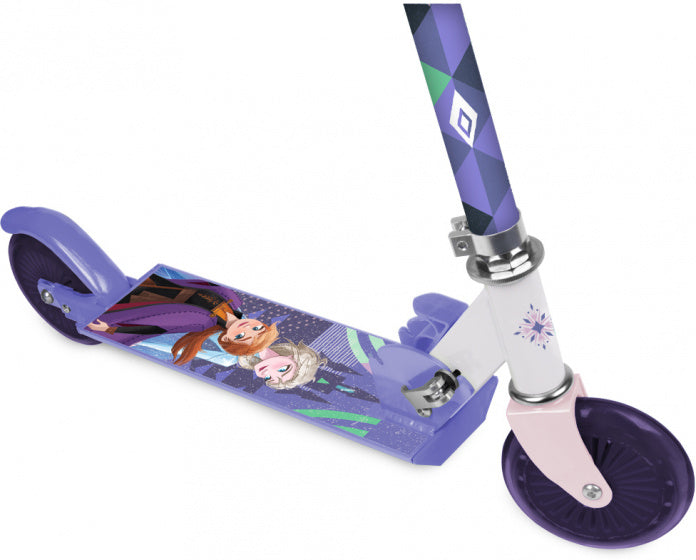 Load image into Gallery viewer, Disney Frozen 2 2-wiel kinderstep meisjes aluminium paars
