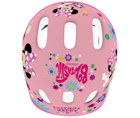 Disney minnie mouse fietshelm meisjes roze maat 44-48 cm (xs)