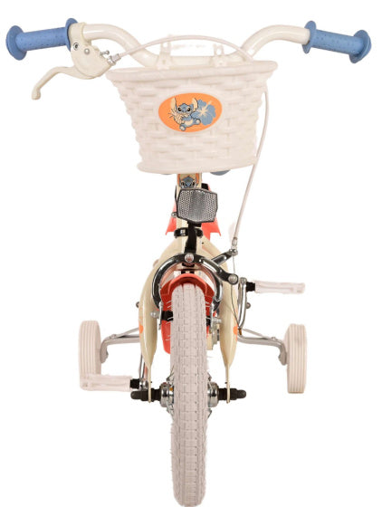 Load image into Gallery viewer, Disney Stitch Kinderfiets - Meisjes - 14 inch - Crème Koraal Blauw
