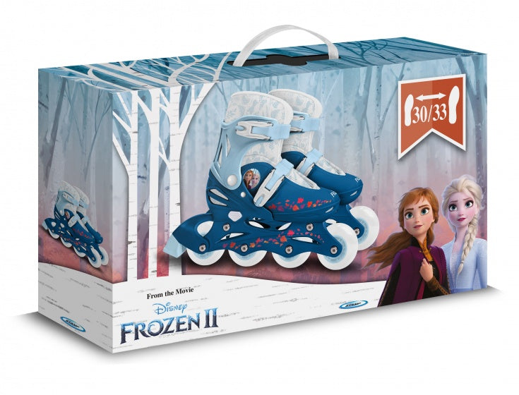 Load image into Gallery viewer, Frozen 2 inline skates hardboot wit blauw maat 30-33
